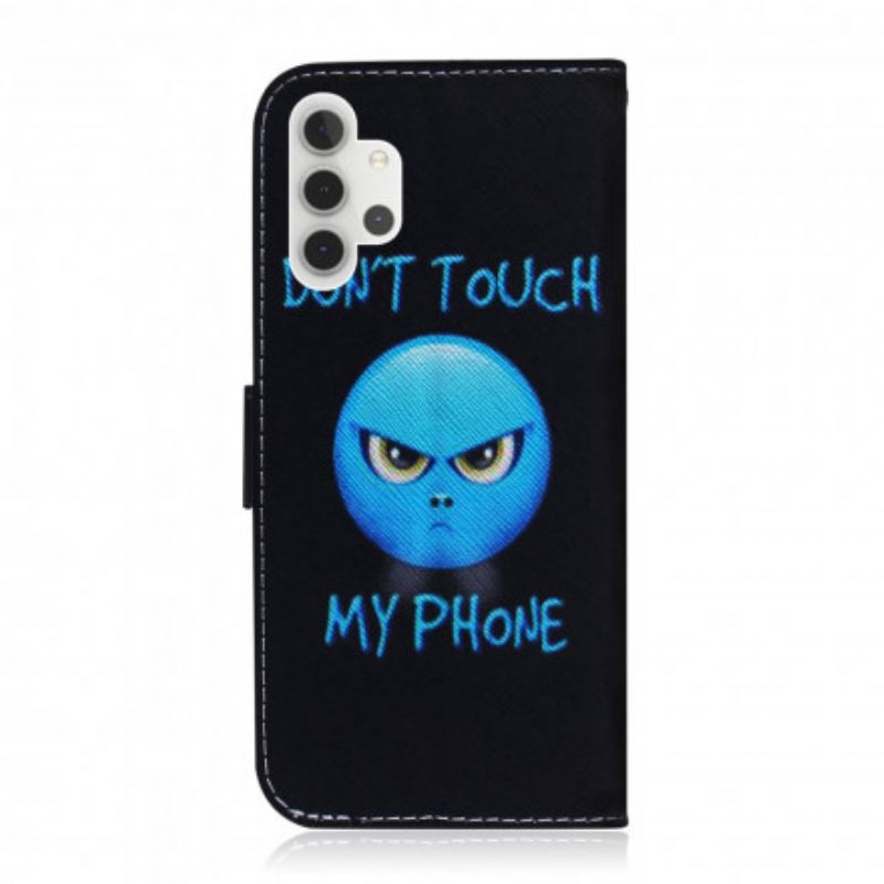 Kožené Puzdro Samsung Galaxy A32 5G Emoji Telefón