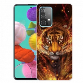 Kryt Samsung Galaxy A32 5G Flexibilný Tiger