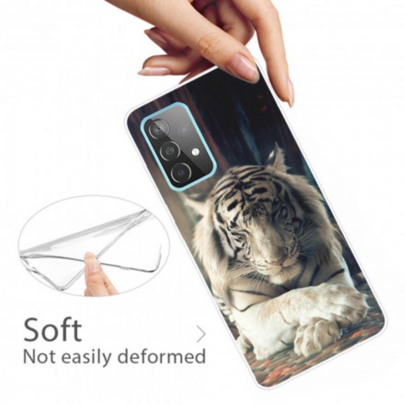 Kryt Samsung Galaxy A32 5G Flexibilný Tiger