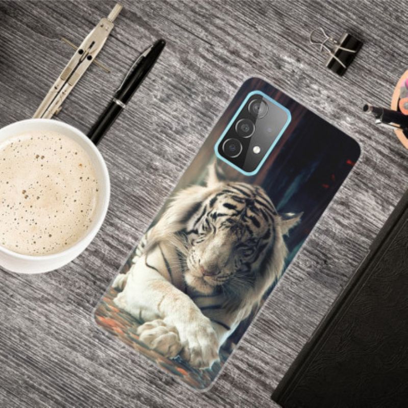 Kryt Samsung Galaxy A32 5G Flexibilný Tiger