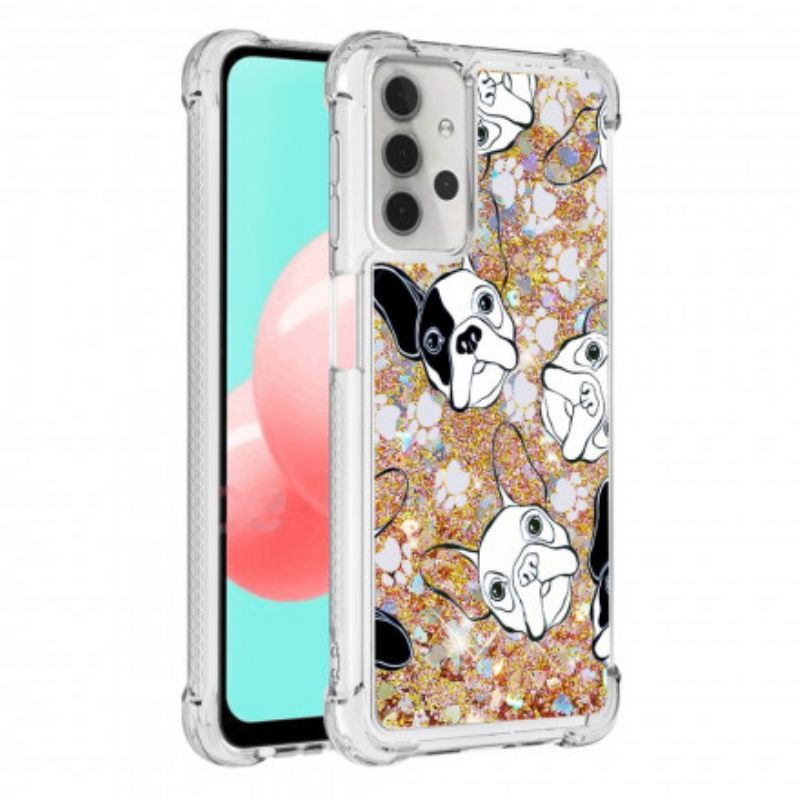 Kryt Samsung Galaxy A32 5G Pán Dog Sequins