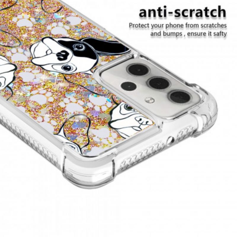 Kryt Samsung Galaxy A32 5G Pán Dog Sequins