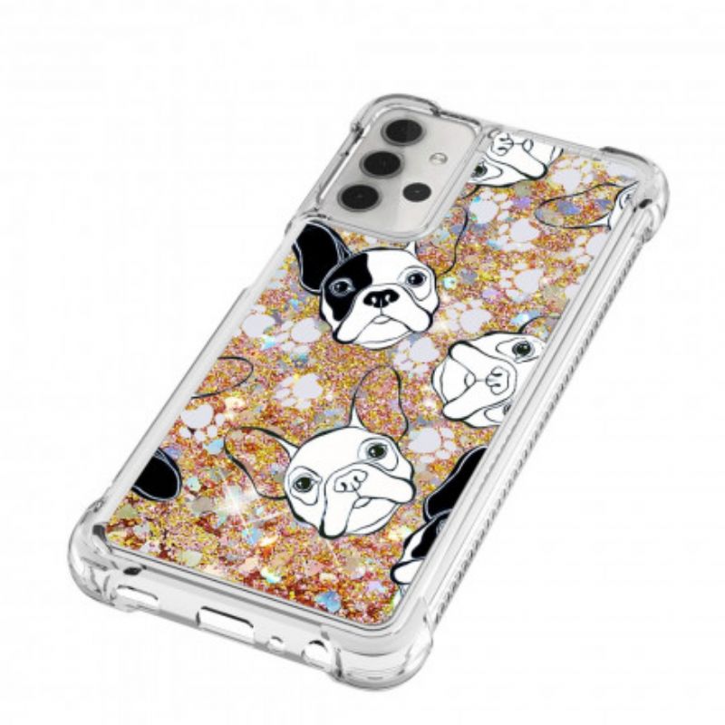 Kryt Samsung Galaxy A32 5G Pán Dog Sequins