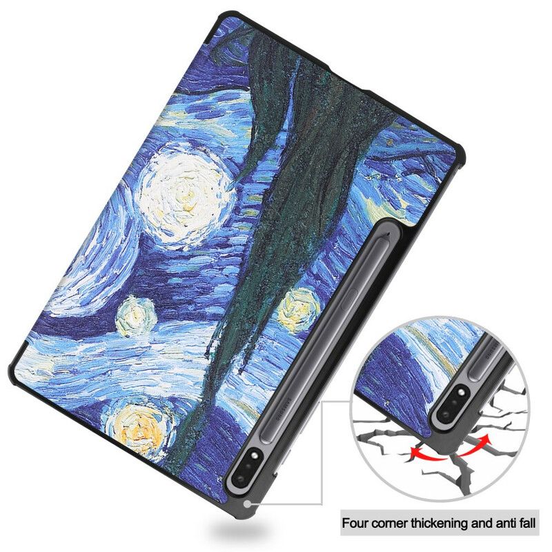 Kryt Samsung Galaxy Tab S8 / Tab S7 Držiak Na Pero Starry Night