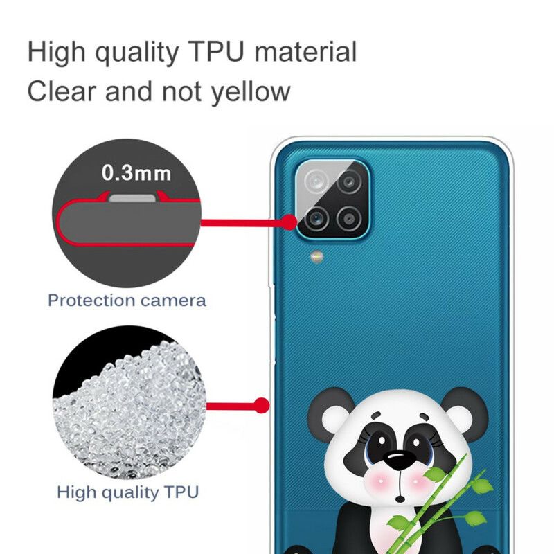 Kryt Samsung Galaxy M12 / A12 Bezproblémová Smutná Panda