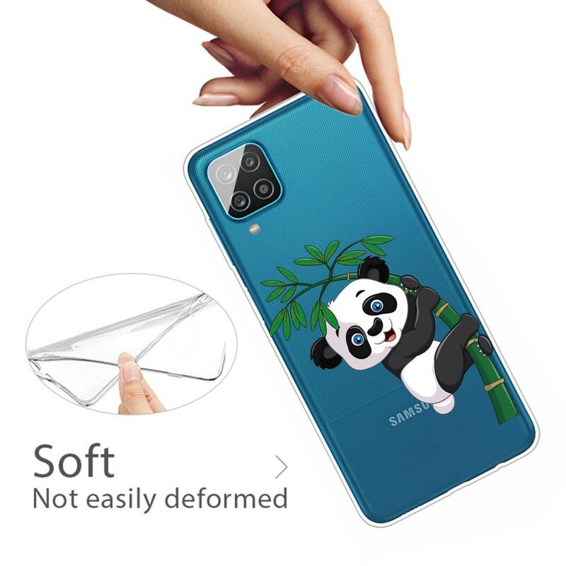 Kryt Samsung Galaxy M12 / A12 Bezšvové Panda Na Bambusu