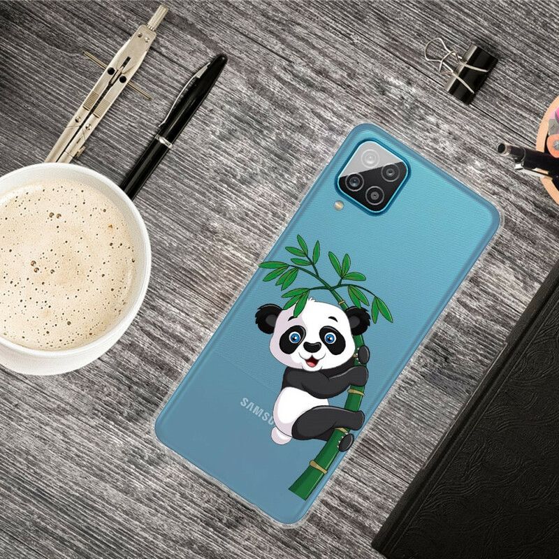 Kryt Samsung Galaxy M12 / A12 Bezšvové Panda Na Bambusu