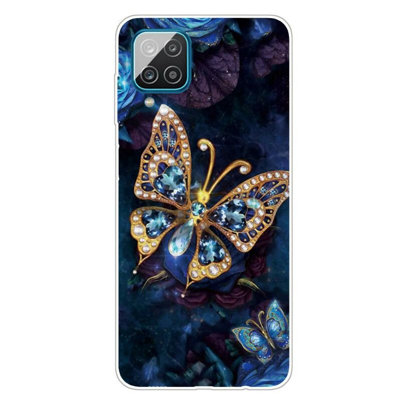 Kryt Samsung Galaxy M12 / A12 Butterfly Luxus