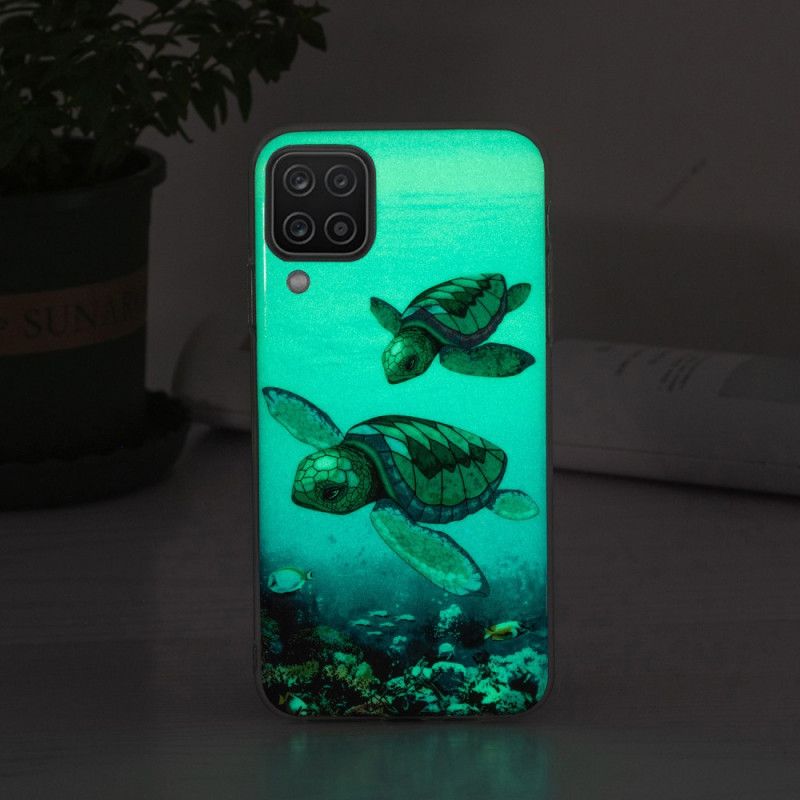 Kryt Samsung Galaxy M12 / A12 Fluorescenčné Korytnačky