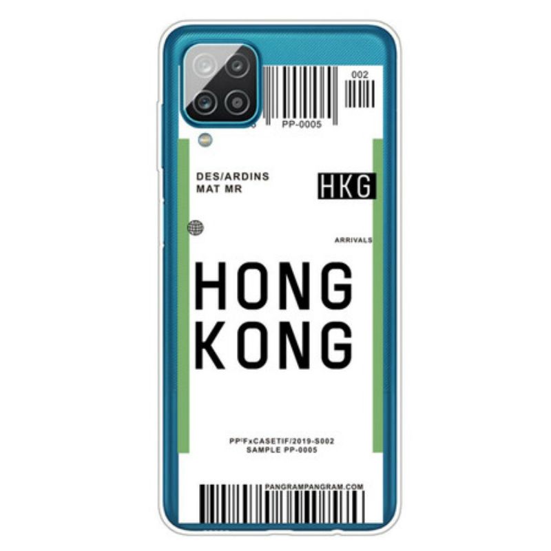 Kryt Samsung Galaxy M12 / A12 Palubný Lístok Do Hong Kongu