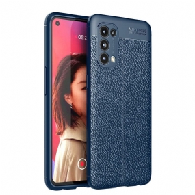 Kryt Oppo Find X3 Lite Efekt Dvojitej Kože Litchi