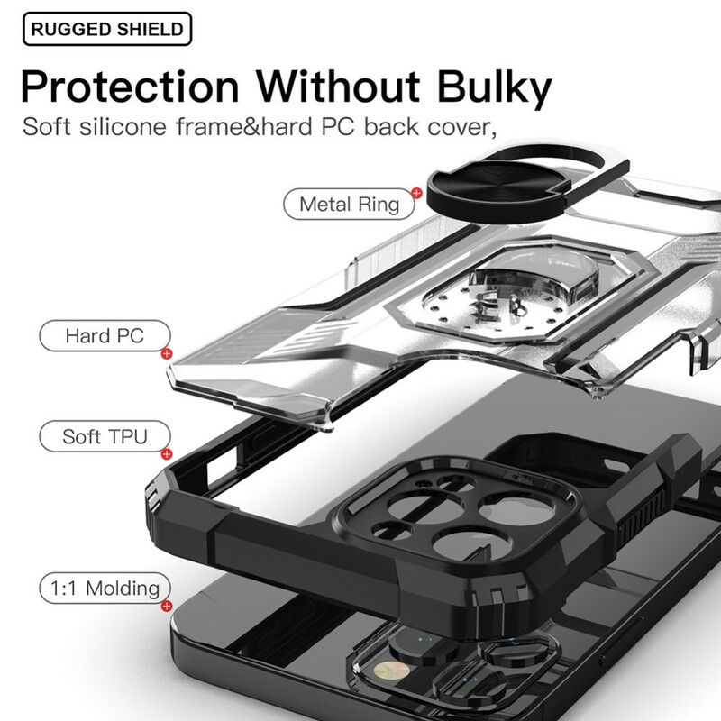 Kryt iPhone 12 / 12 Pro Matné S Ring-support