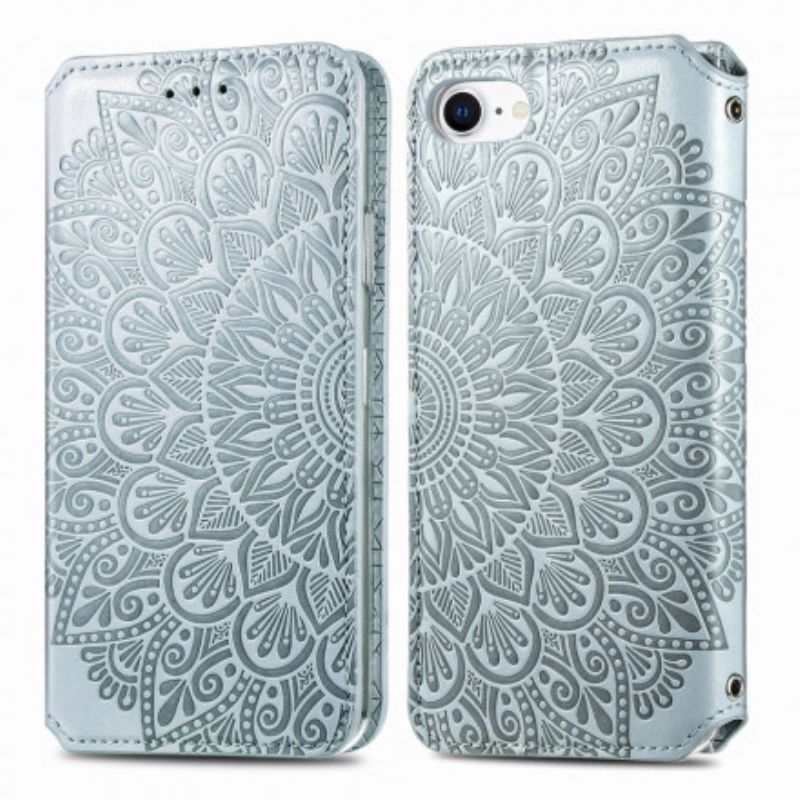 Flipové Puzdro iPhone SE 3 / SE 2 / 8 / 7 Kožené Puzdro Mandala