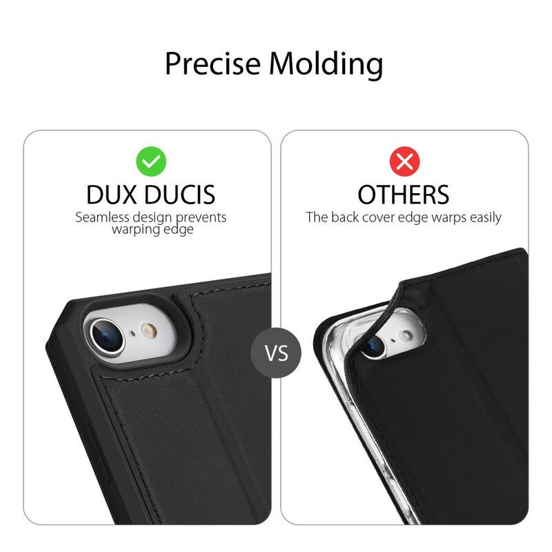 Flipové Puzdro iPhone SE 3 / SE 2 / 8 / 7 Kožené Puzdro Skin X Series Dux Ducis