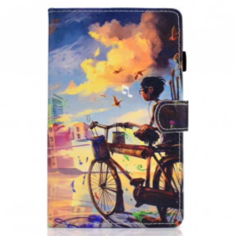 Flipové Puzdro Samsung Galaxy Tab A7 (2020) Bicykel Art