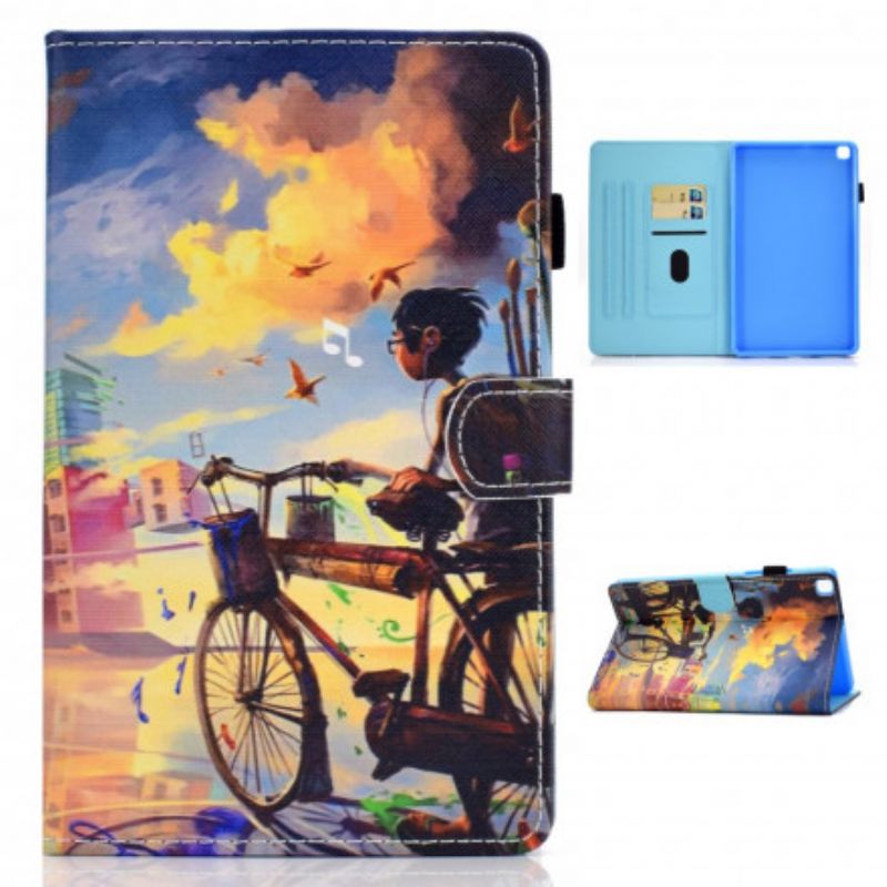 Flipové Puzdro Samsung Galaxy Tab A7 (2020) Bicykel Art