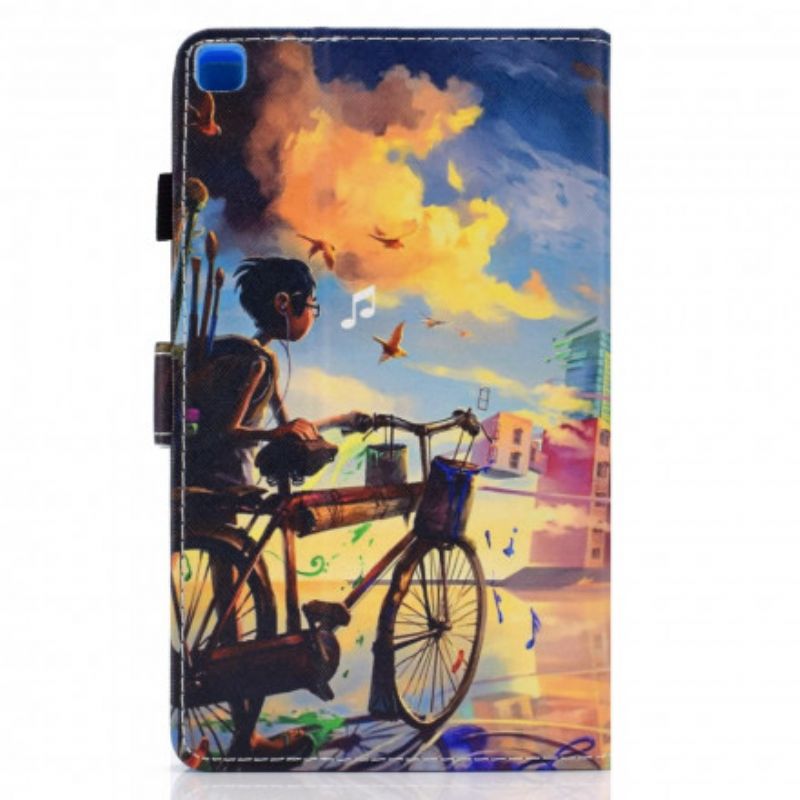 Flipové Puzdro Samsung Galaxy Tab A7 (2020) Bicykel Art