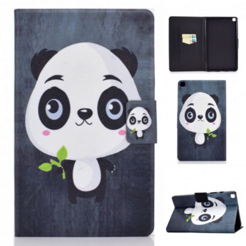 Kožené Puzdro Samsung Galaxy Tab A7 (2020) Panda Bábätko