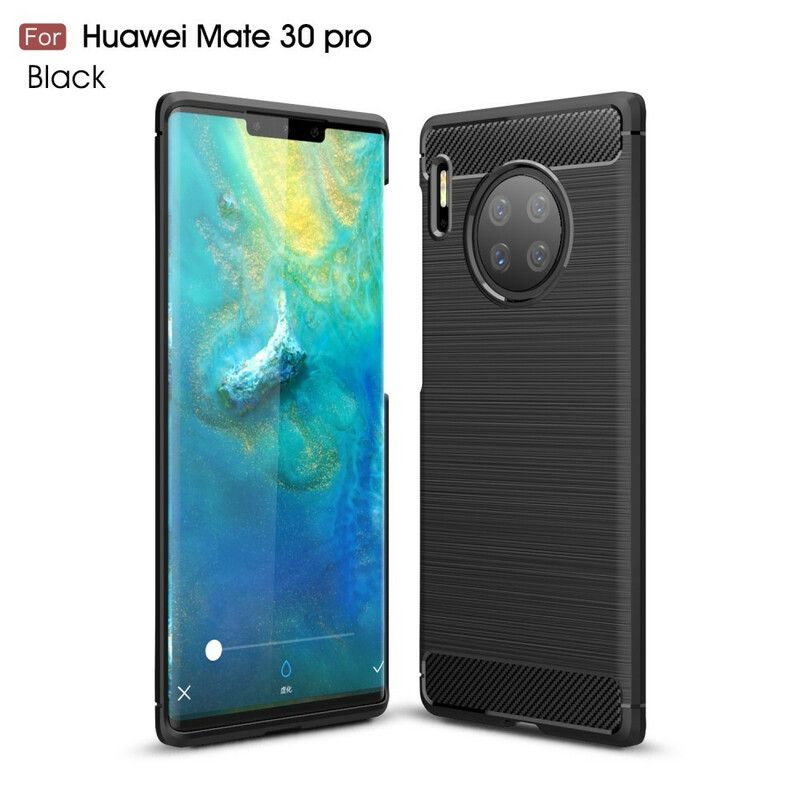 Kryt Huawei Mate 30 Pro Kartáčované Uhlíkové Vlákno