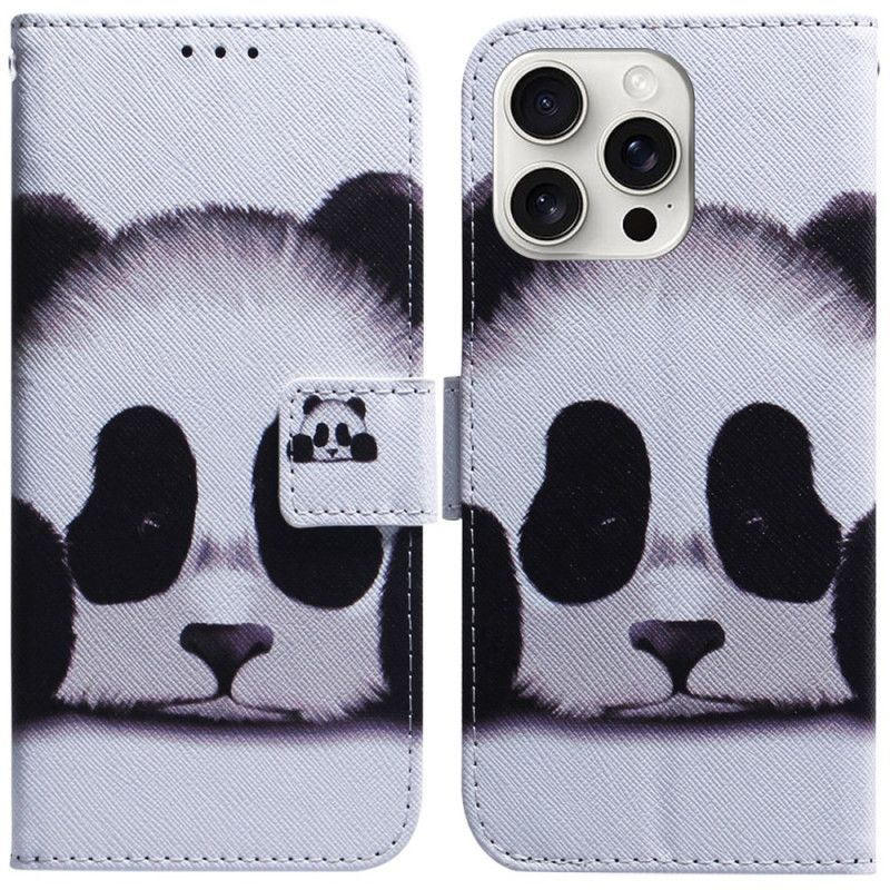 Kožené Puzdro iPhone 16 Pro Max Kryt Na Mobil Panda