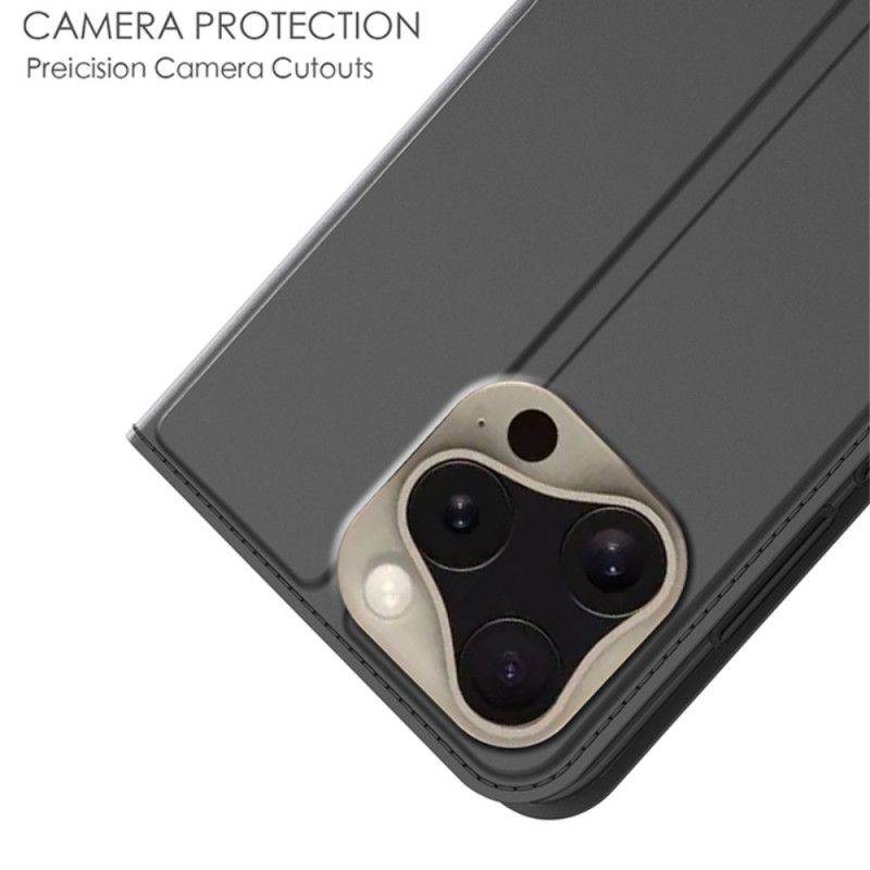 Kožené Puzdro iPhone 16 Pro Max Magnetická Spona