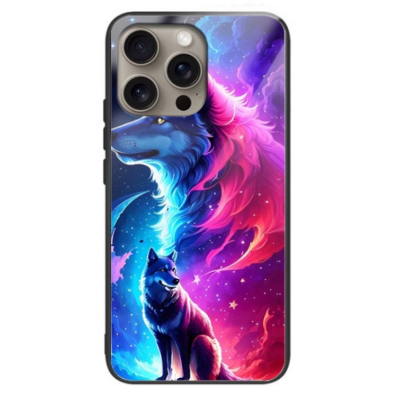 Kryt iPhone 16 Pro Max Kryt Na Mobil Tvrdené Sklo Starry Wolf