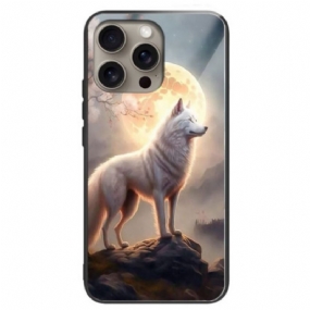 Kryt Na iPhone 16 Pro Max Tvrdené Sklo Moonlight Wolf