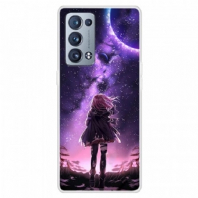 Kryt Oppo Reno 6 Pro 5G Fialový Mesiac