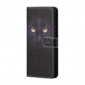 Kožené Puzdro Xiaomi Redmi Note 10 5G Strappy Cat Eyes