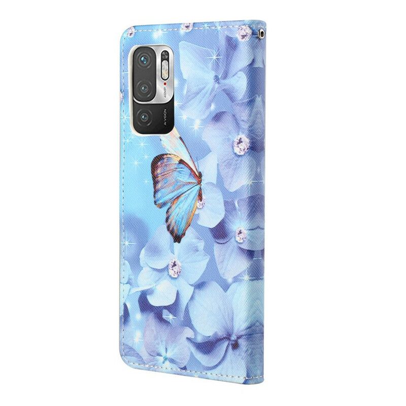 Kožené Puzdro Xiaomi Redmi Note 10 5G Tangá Butterflies