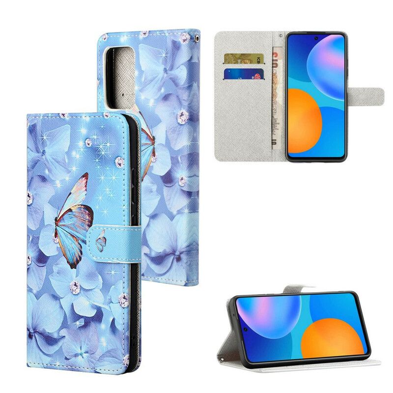 Kožené Puzdro Xiaomi Redmi Note 10 5G Tangá Butterflies