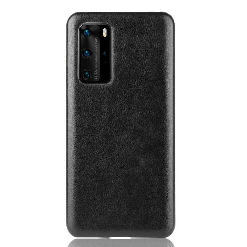 Kryt Huawei P40 Pro Litchi Performance Leather Effect