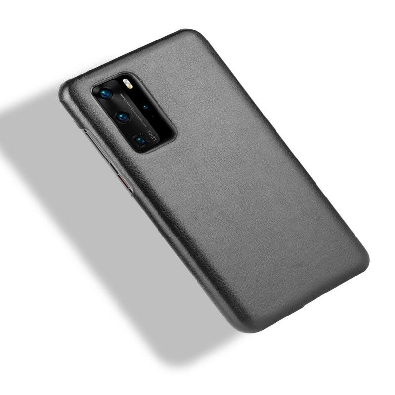 Kryt Huawei P40 Pro Litchi Performance Leather Effect