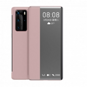 Kryt Huawei P40 Pro Textúrovaná Umelá Koža