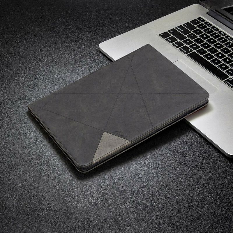 Kožené Puzdro iPad Pro 12.9" (2021) Geometrické Tvary