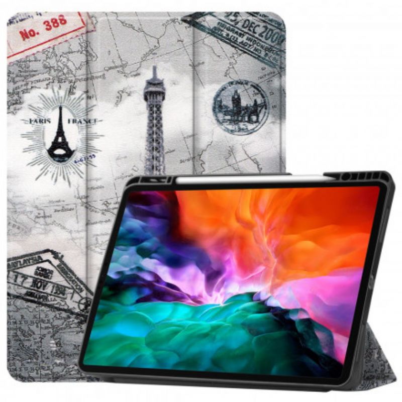 Kryt iPad Pro 12.9" (2021) Držiak Na Stylus Eiffelova Veža