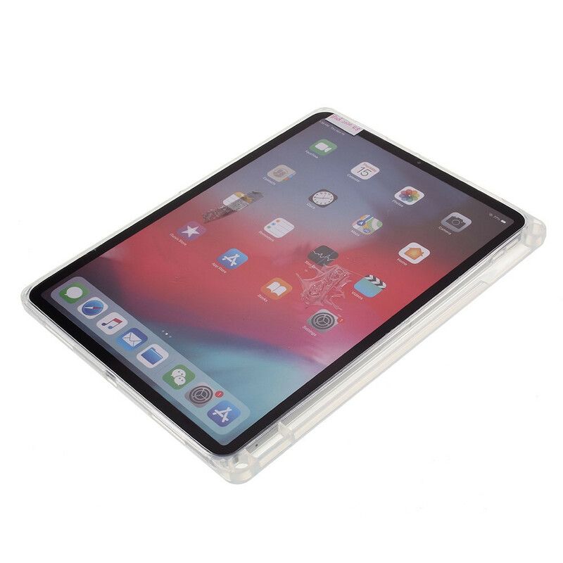 Kryt iPad Pro 12.9" (2021) Priehľadný Držiak Na Ceruzku