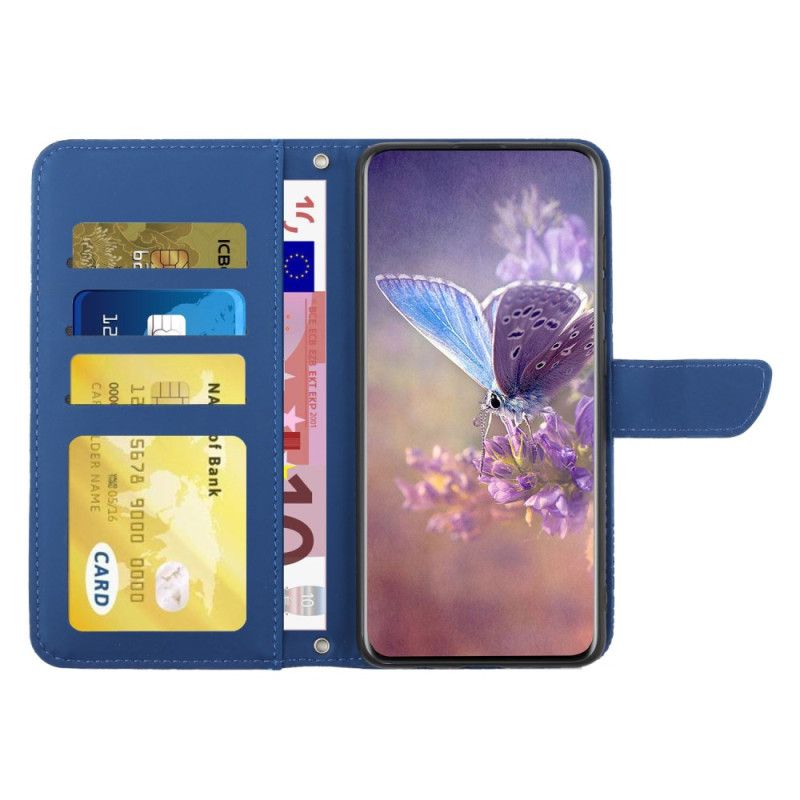 Kožené Puzdro Samsung Galaxy A16 5g Potlač Butterfly S Remienkom