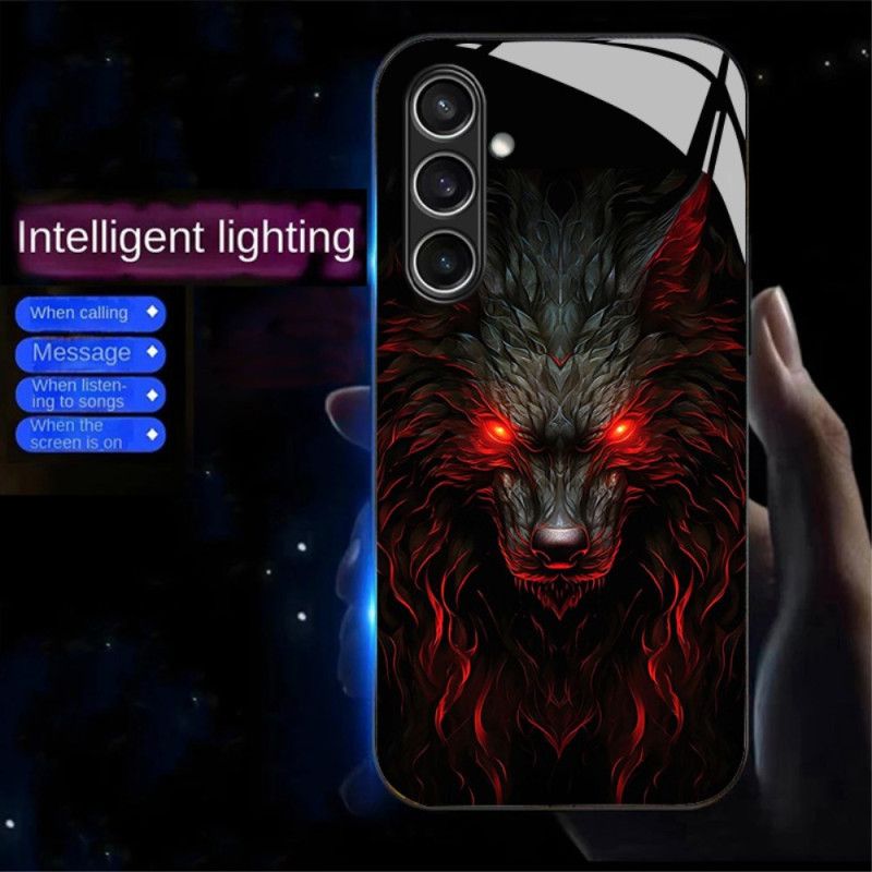 Kryt Na Samsung Galaxy A16 5g Zavolajte Flash Series Red-eyed Wolf