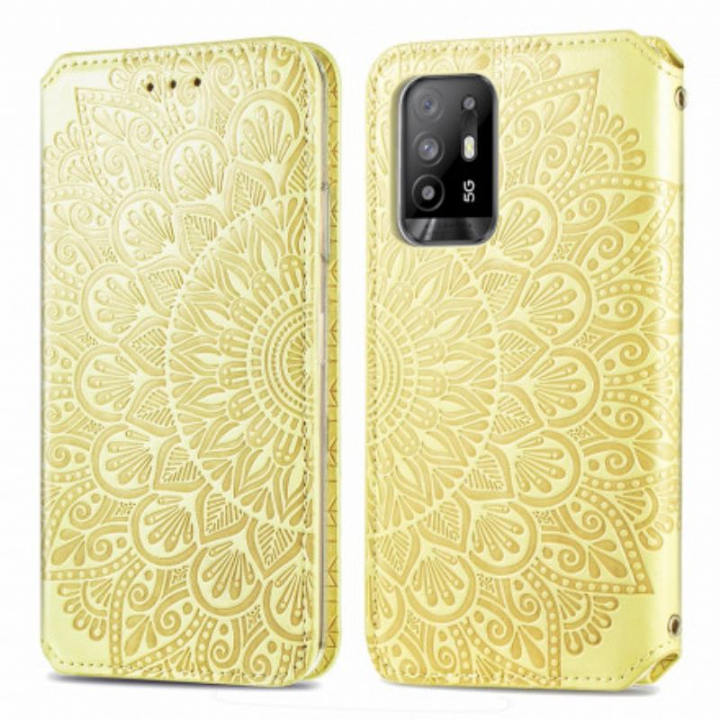 Flipové Puzdro Oppo A94 5G Kožené Puzdro Mandala