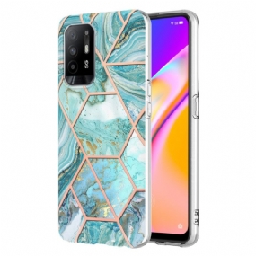 Kryt Oppo A94 5G Honosný Geometrický Mramor