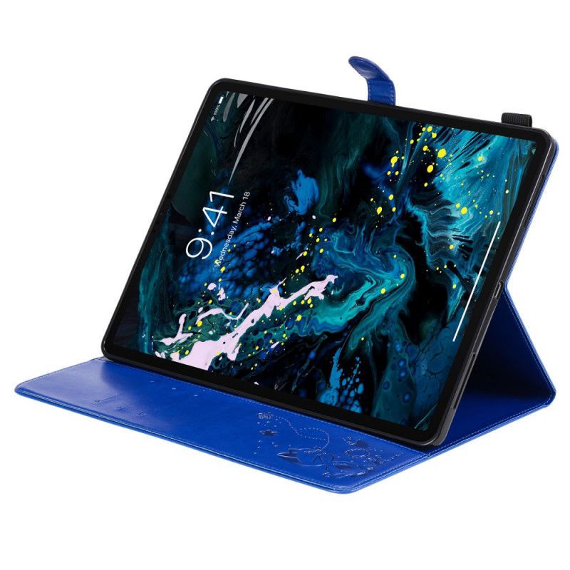 Kožené Puzdro iPad Pro 12.9" (2022) Mačka A Včely