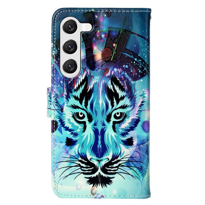 Kožené Puzdro Samsung Galaxy S23 Plus 5G Tiger So Šnúrkou