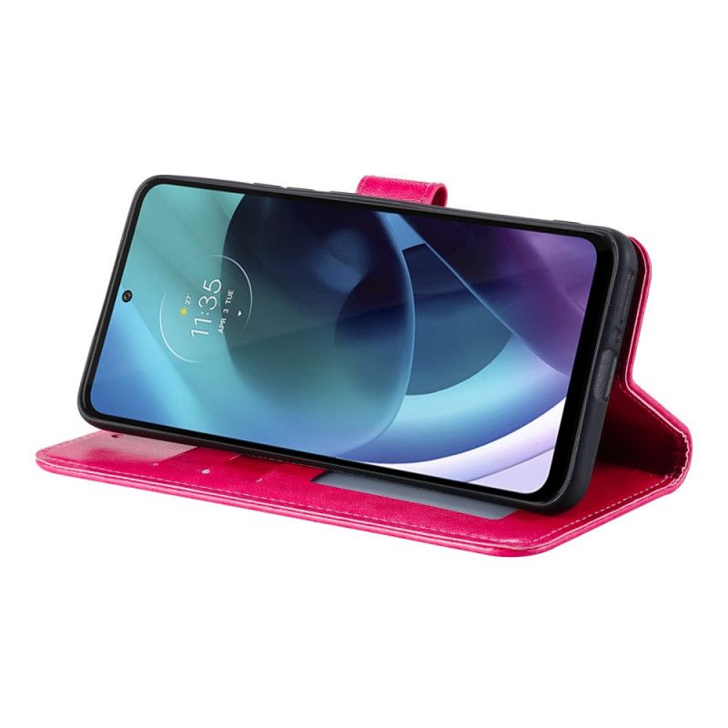 Kožené Puzdro Moto G71 5G Slnečná Mandala