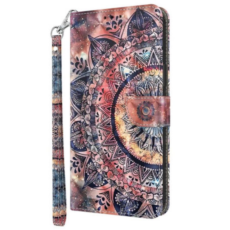 Kožené Puzdro Sony Xperia 5 IV Farebná Strappy Mandala