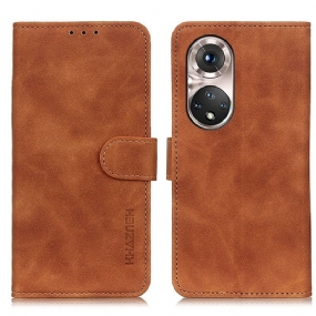 Peňaženkový Kryt Honor 50 Pro Pro Vintage Leather Effect Khazneh