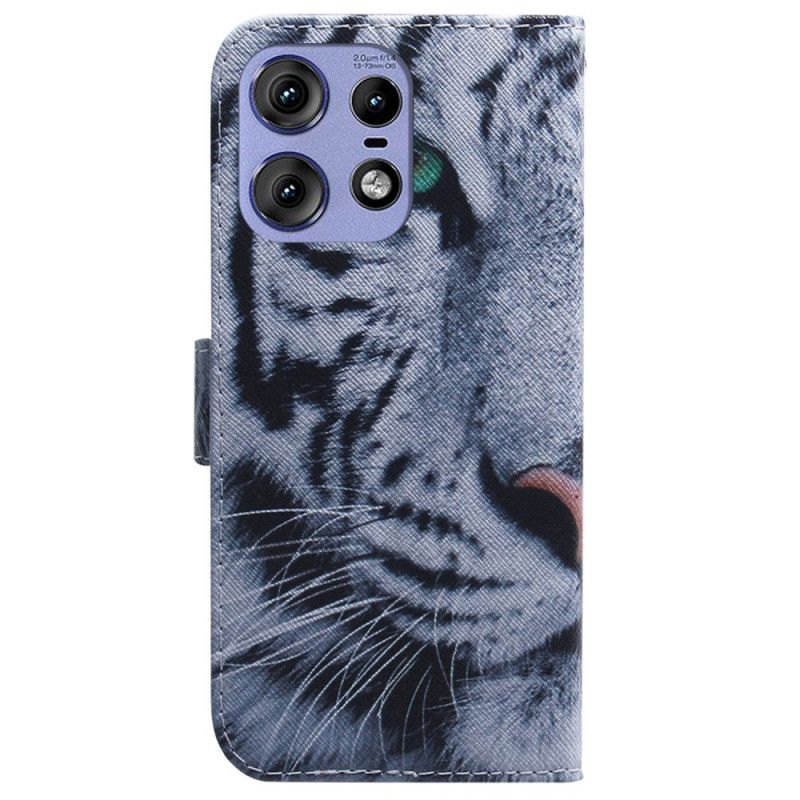 Kožené Puzdro Motorola Edge 50 Pro Kryt Na Mobil Tiger