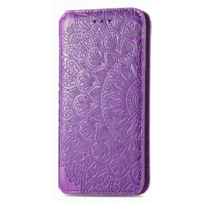 Flipové Puzdro iPhone 13 Mini Kožené Puzdro Mandala