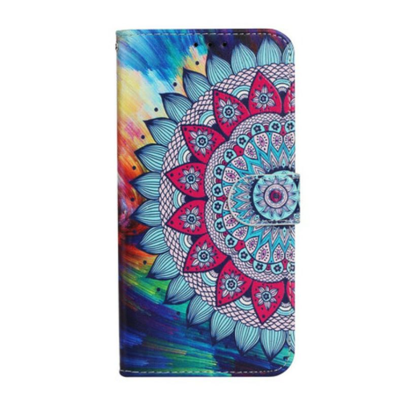 Kožené Puzdro iPhone 13 Mini Ultra Farebná Mandala