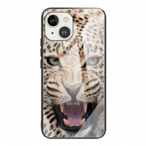 Kryt iPhone 13 Mini Leopardie Tvrdené Sklo